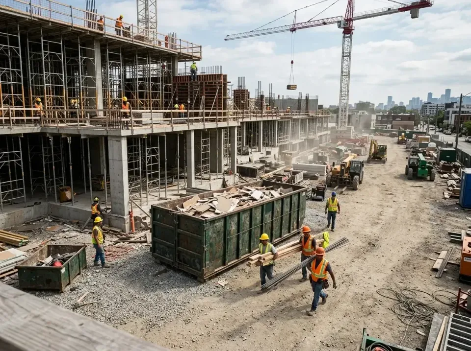 commercial-construction-site-w-002 — frequently asked questions, Low Cost Construction Dumpster Rental in Maryland